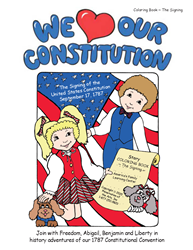 We Love Our Constitution, THE SIGNING ~ COLORING BOOK 
